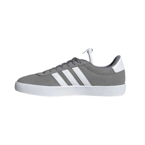 Adidas VL Court 3.0 Men’s Sneakers Gray/White Suede – Size 8 – New With Box - Picture 3 of 11